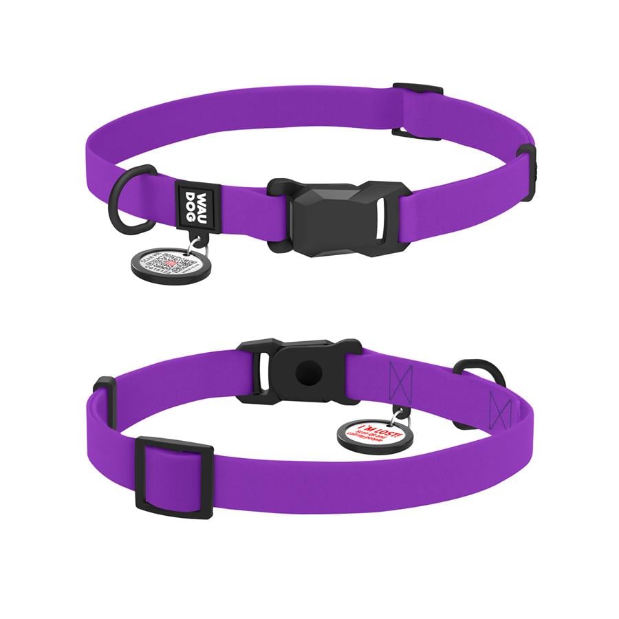Нашийник для собак водостійкий Waudog Magnet магнітна пряжка-фастекс S 15 мм 26-35 см Purple (27949) - фото 1 Нашийник для собак водостійкий Waudog Magnet магнітна пряжка-фастекс S 15 мм 26-35 см Purple (27949) - фото 1