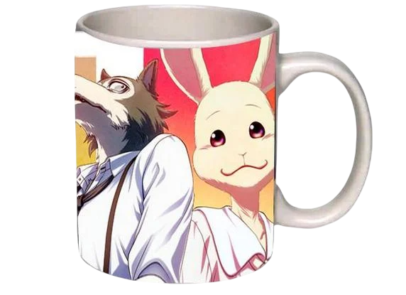 Чашка аніме Видатні звірі Білий (z0327)