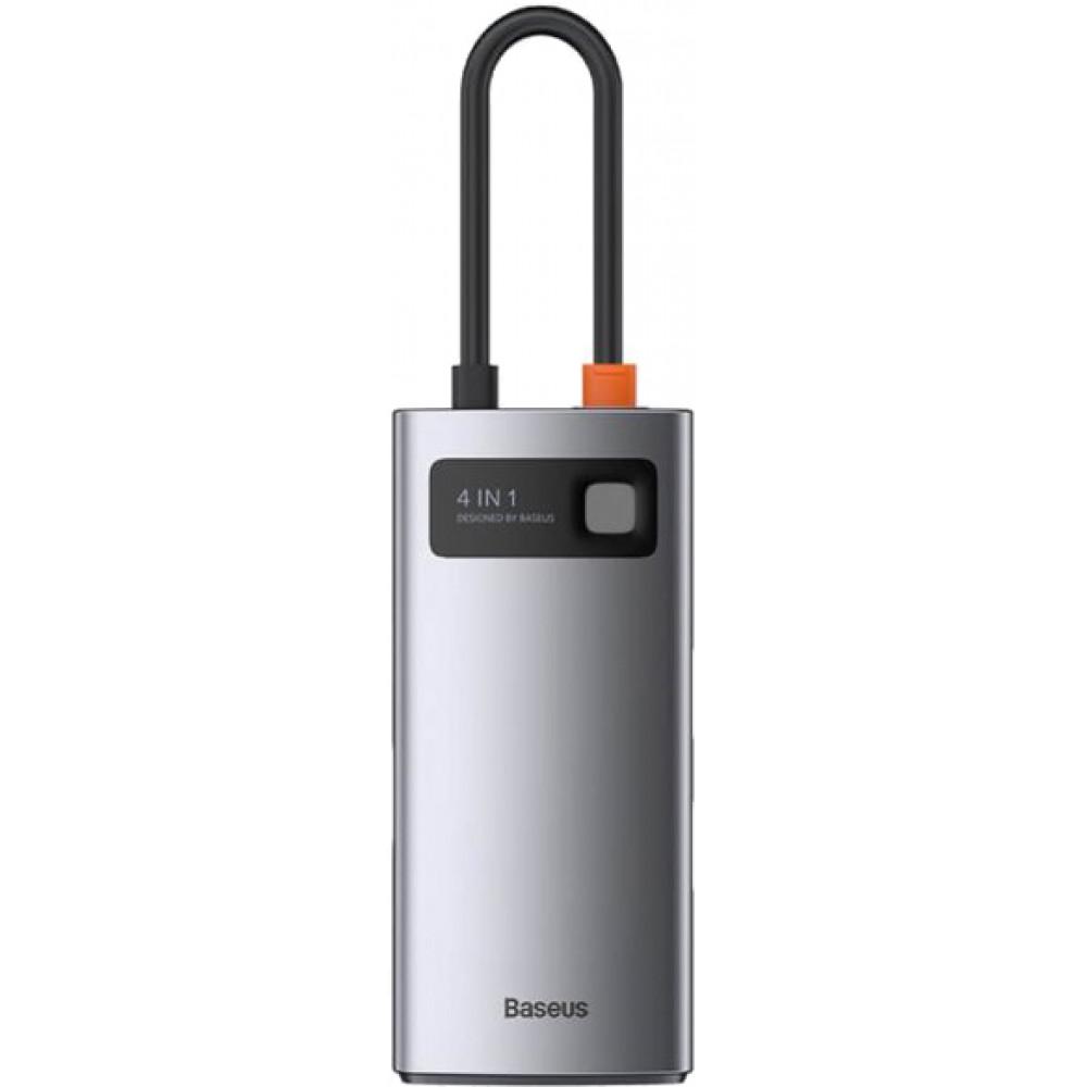 USB-хаб Baseus CAHUB-CY0G Series 4в1 Multifunctional Type-C Gray (ts000070404)