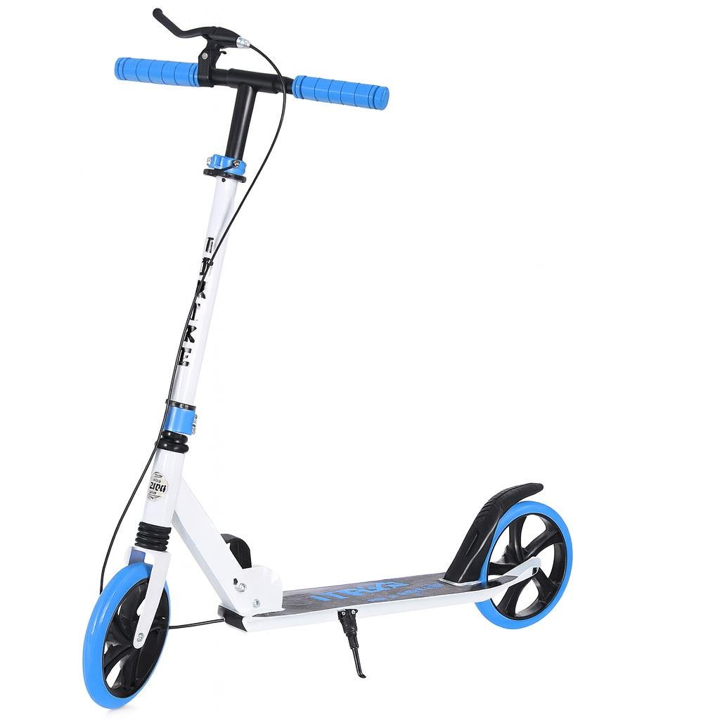 Самокат взрослый складной iTrike SR 2-051-WBL Бело-голубой