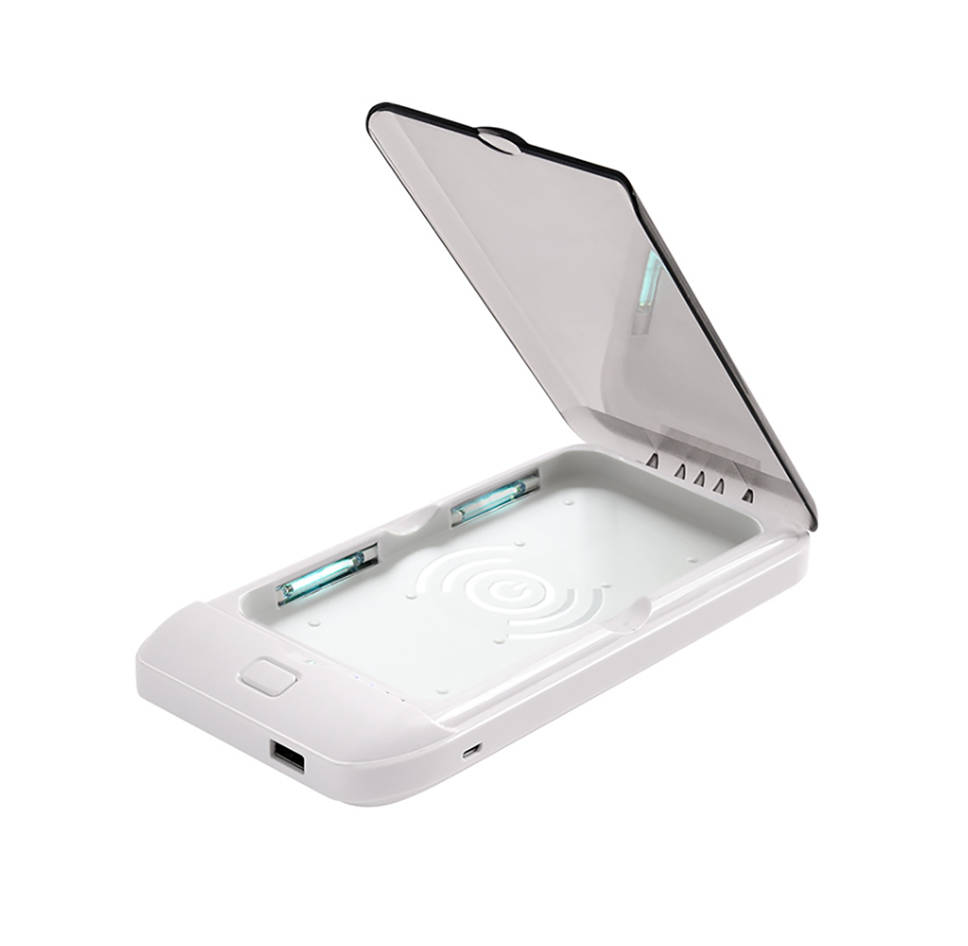 Ультрафиолетовый стерилизатор SUNROZ Mobile Phone UV Sterilizer с беспроводной зарядкой Белый (SUN6707)