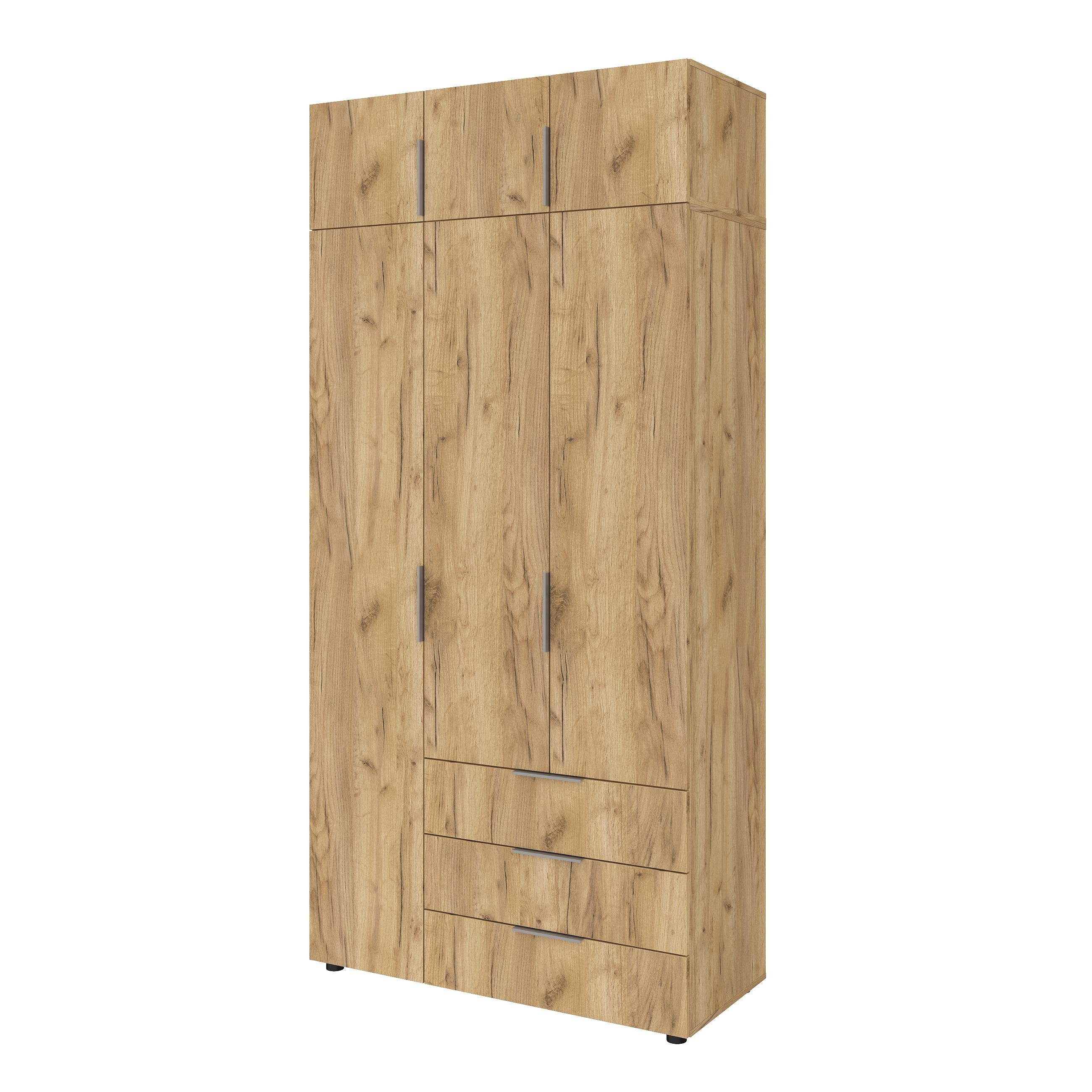 Шафа зі штангою та шухлядами Versale 3 Antr 1154x500x2400 мм Дуб Крафт Золотий - фото 1 Шафа зі штангою та шухлядами Versale 3 Antr 1154x500x2400 мм Дуб Крафт Золотий - фото 1