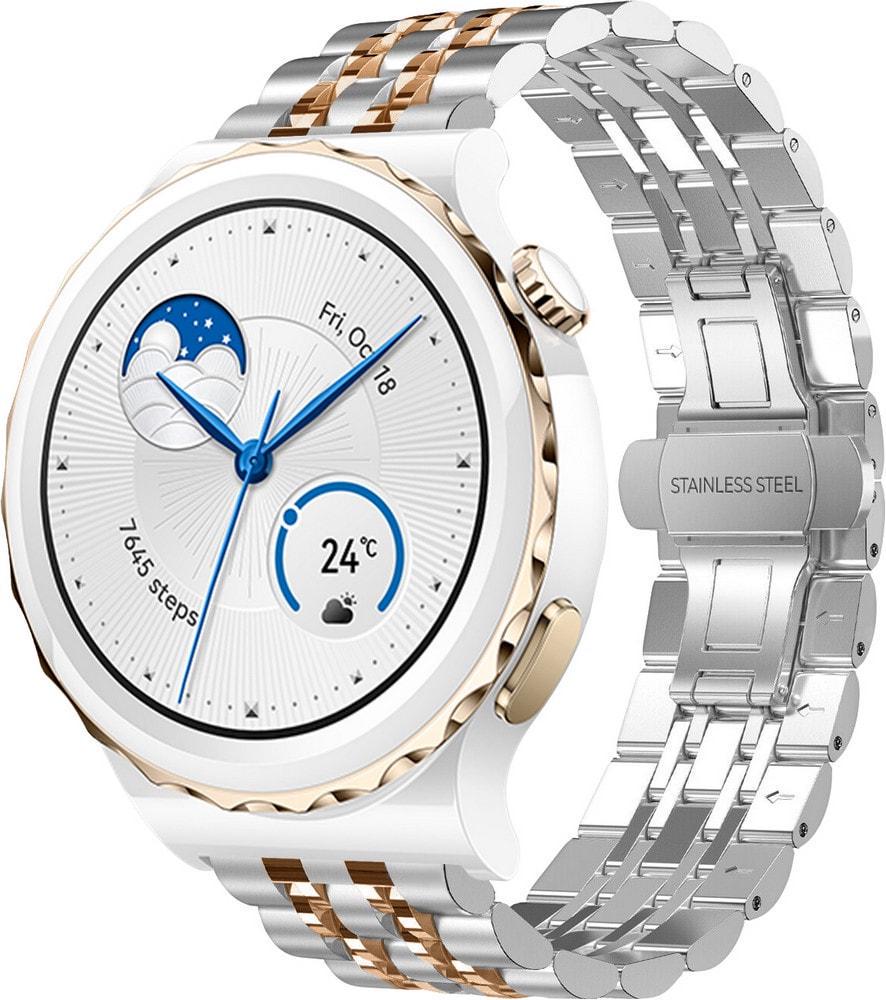 Браслет металевий Spinye Line для Huawei Watch GT3 Pro 43 мм Silver Rose (37989-68)