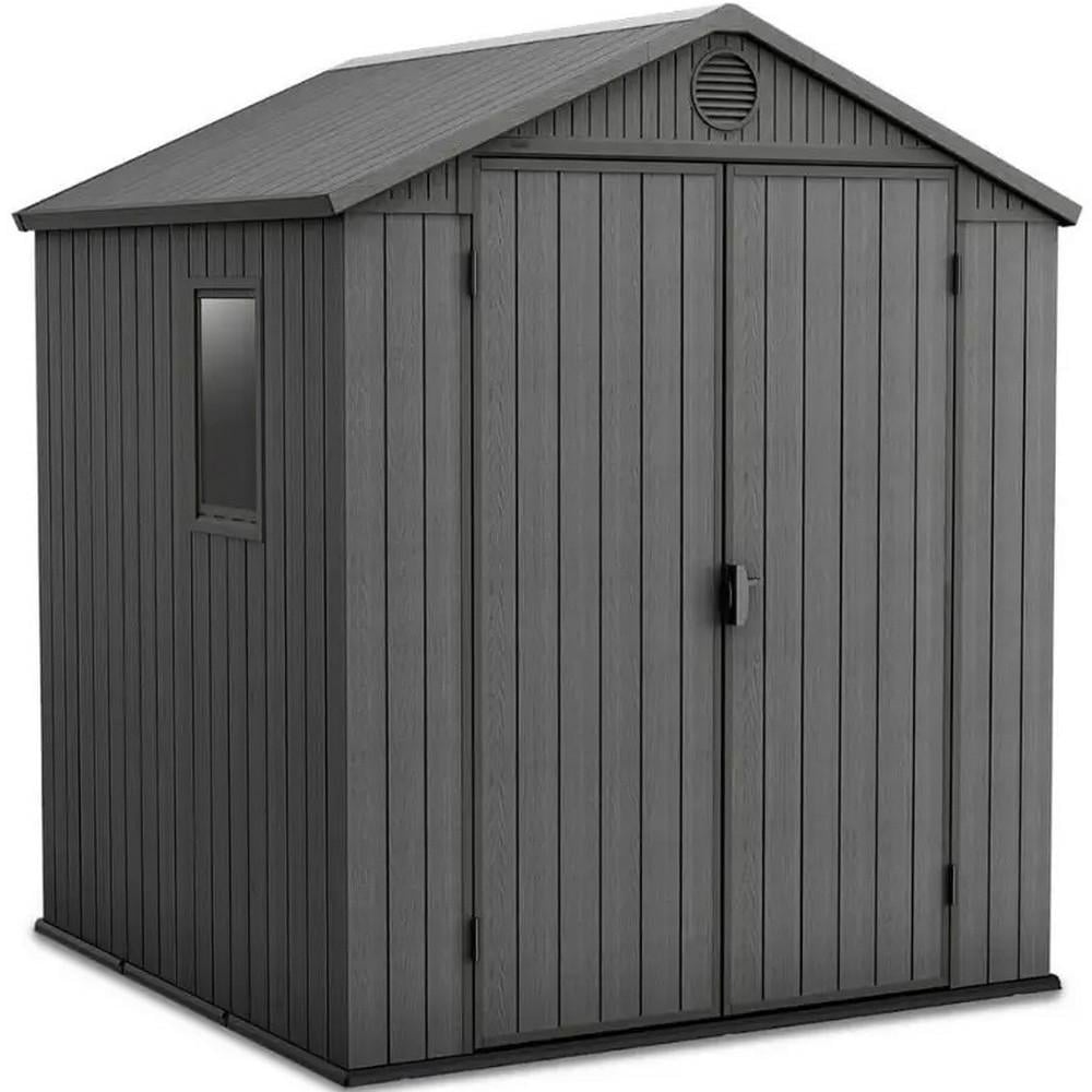 Домик садовый Keter Darwin 6x6 190х182 см Серый (249359)