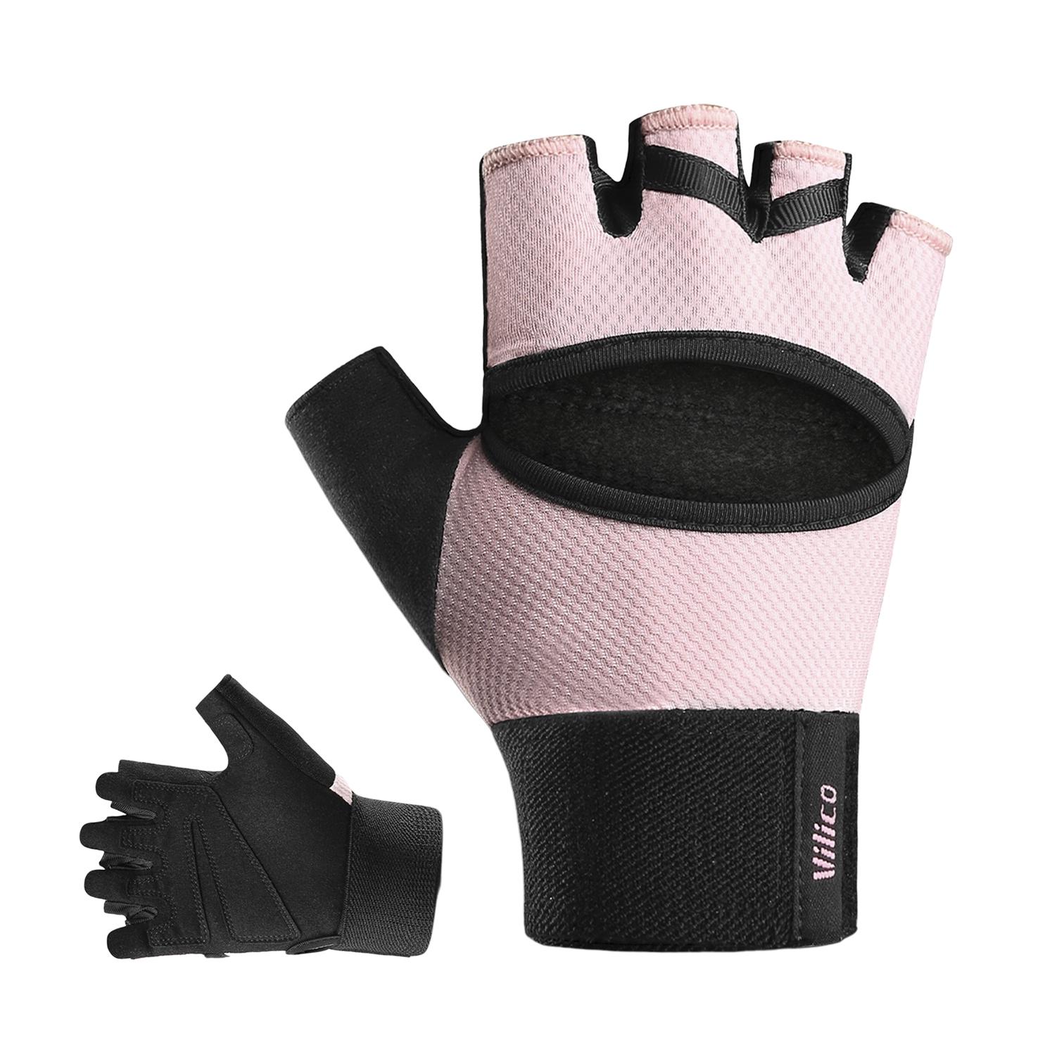 Перчатки без пальцев Vilico с напульсником Розовый (66_10_M_1) Перчатки без пальцев Vilico с напульсником Розовый (66_10_M_1)