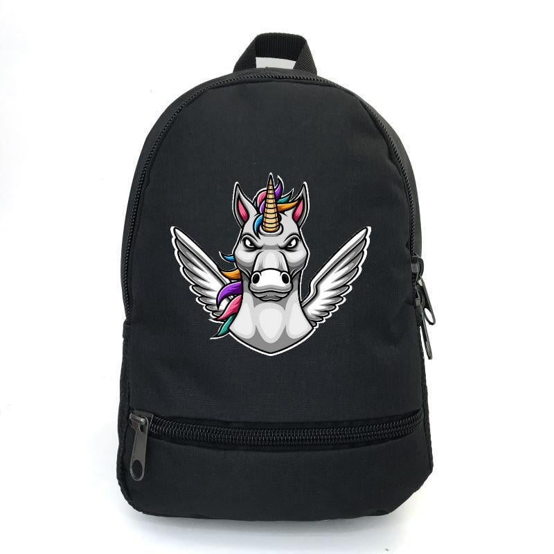 Школьный рюкзак детский Cappuccino Toys с принтом Unicorn EDN-0039 12,5 л Черный (1369989273)