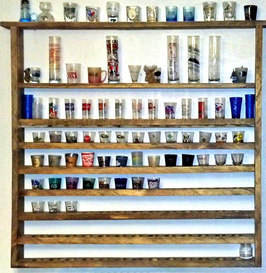 Полка для рюмок из дерева Вишастер Мускат (ПДШ-004407)