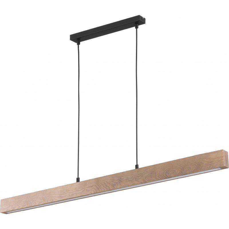 Люстра TK-Lighting Teo BK/Wood 1389