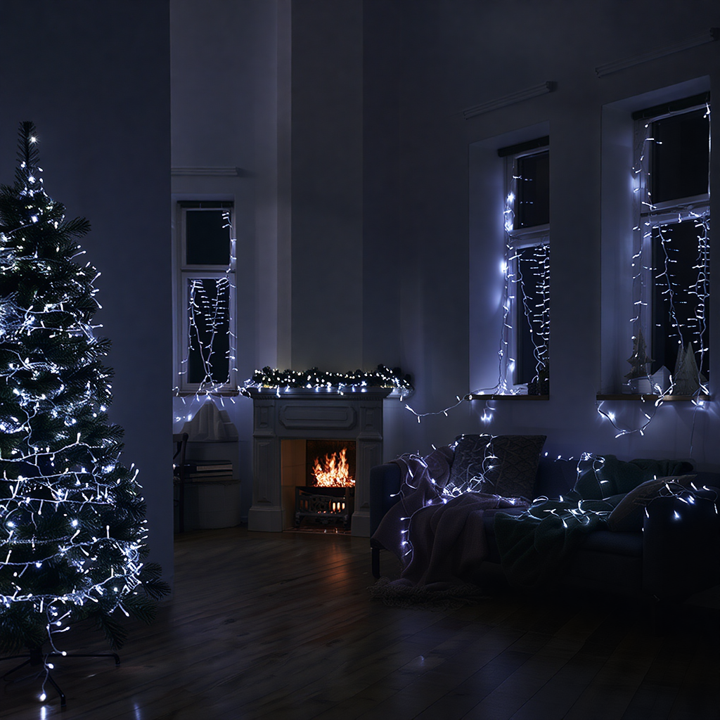 Гірлянда Нитка вулична 1000 LED 100 м Білий (CF1000L100MWW) - фото 6 Гірлянда Нитка вулична 1000 LED 100 м Білий (CF1000L100MWW) - фото 6