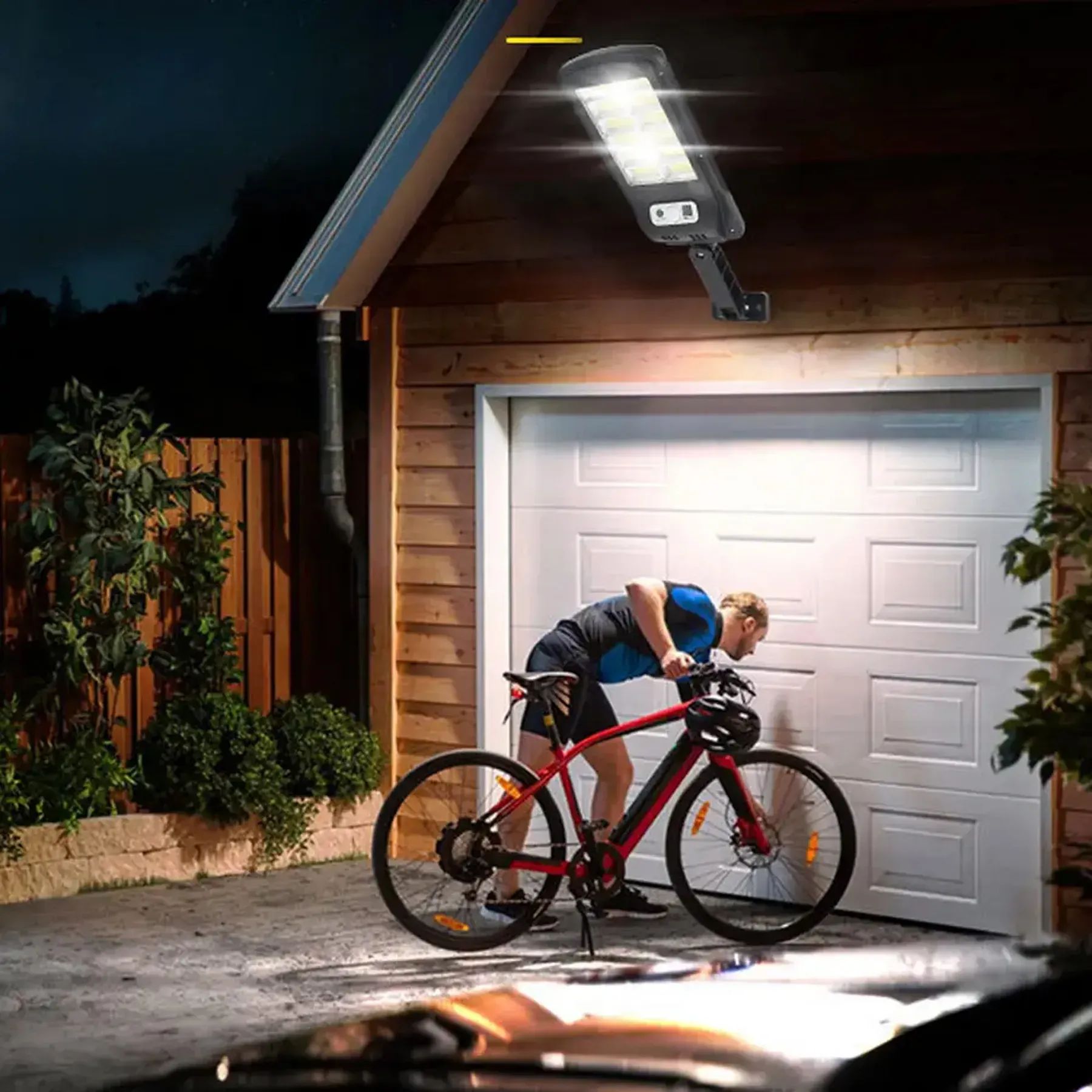 Ліхтар вуличний на сонячній батареї з пультом BK-128B-12COB (234566410) - фото 3 Ліхтар вуличний на сонячній батареї з пультом BK-128B-12COB (234566410) - фото 3