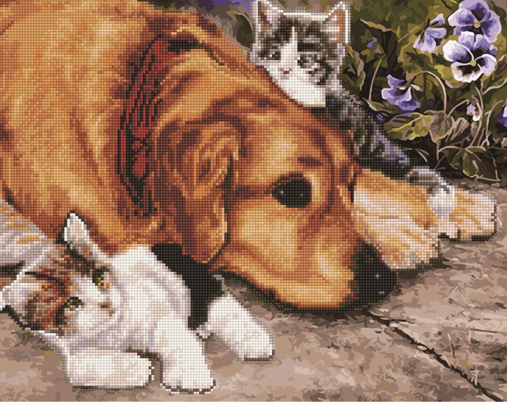 Алмазная мозаика и картина по номерам Brushme Друзья на веки 40х50 см (GZS1046) Алмазная мозаика и картина по номерам Brushme Друзья на веки 40х50 см (GZS1046)