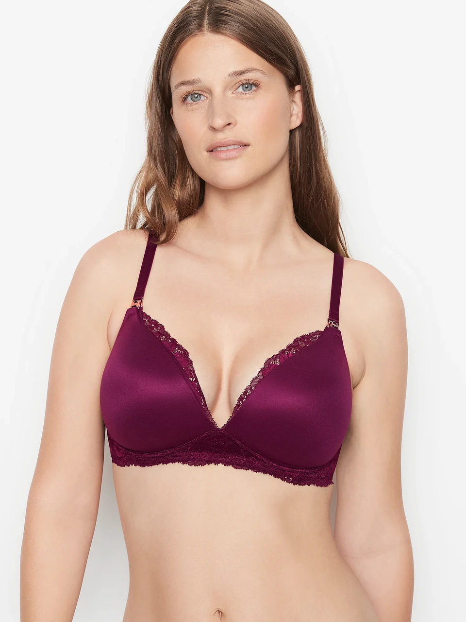 Бюстгальтер для годування Victoria's Secret 85Е Бордовий (100404888)