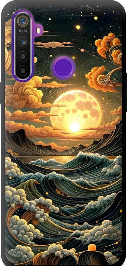 Чехол на Realme 5 Арт волны (6332b-1862-42517)