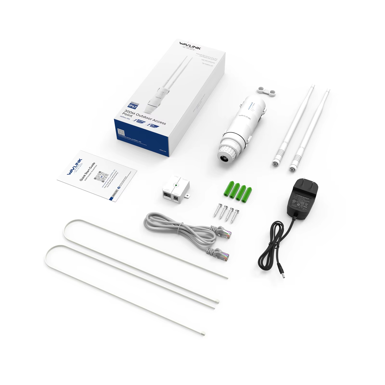 Ретранслятор Wavlink Wi-Fi 300 Мбит/с уличный Wi-Fi/2,4G (27675393) - фото 11
