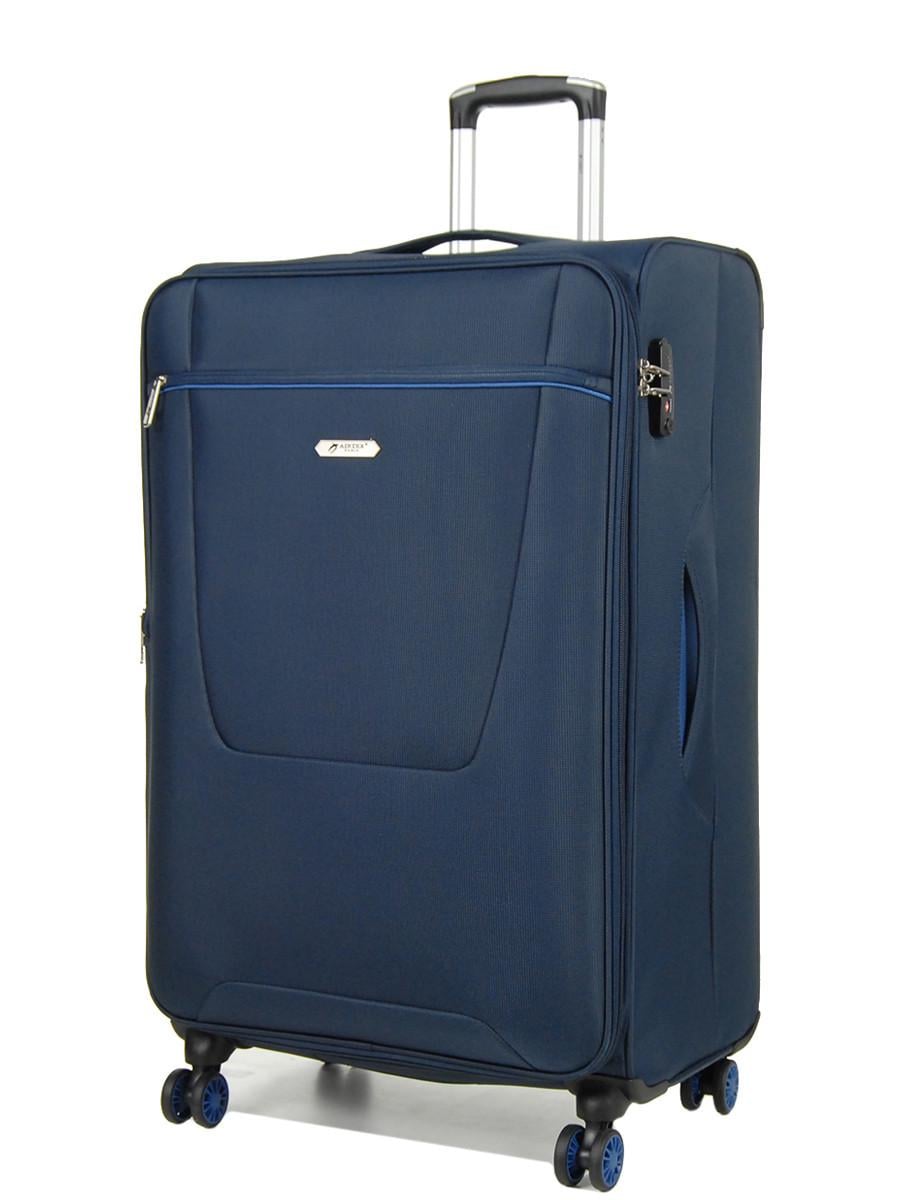 Чемодан большой Airtex ткань L 79х47х30 + 5 см 99 л 3,5 кг Синий (825)