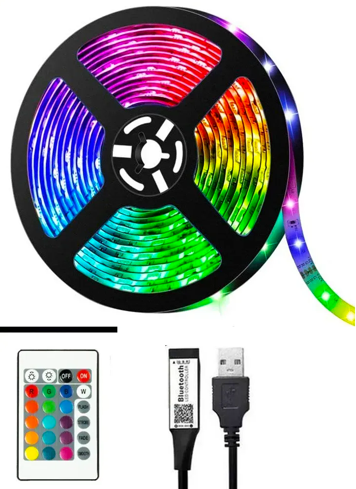 Світлодіодна стрічка Led mood light 5 м від USB з Bluetooth (234571409) - фото 10 Світлодіодна стрічка Led mood light 5 м від USB з Bluetooth (234571409) - фото 10