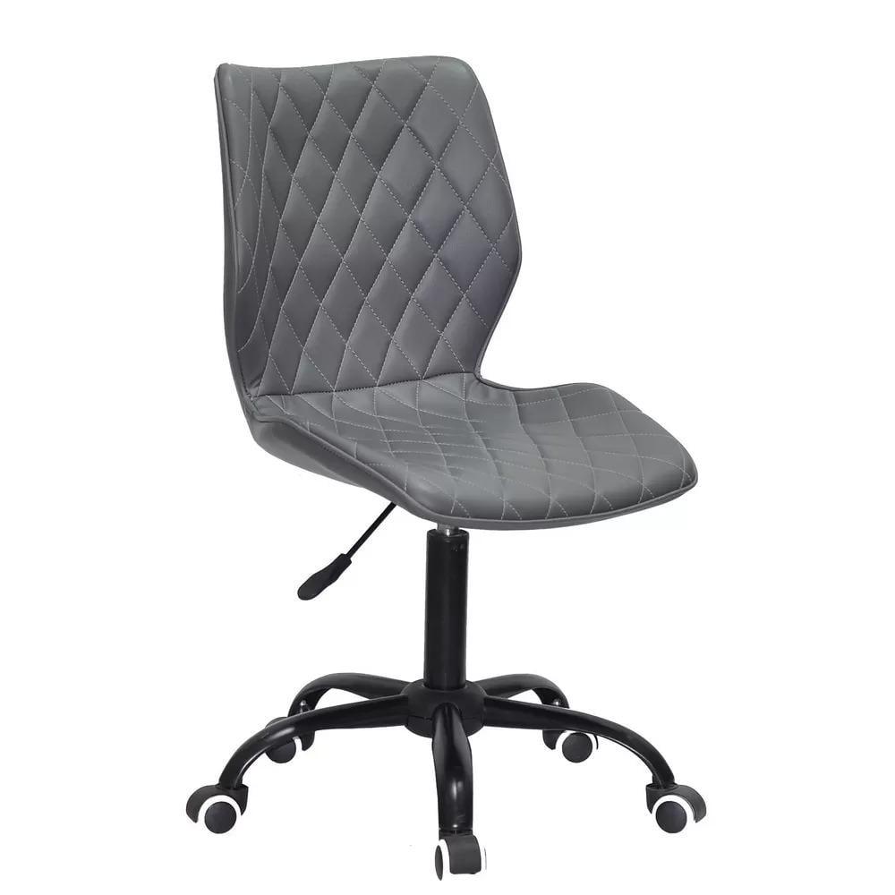 Стул LEONARD OFFICE BLACK O 1001 экокожа Серый (648678)