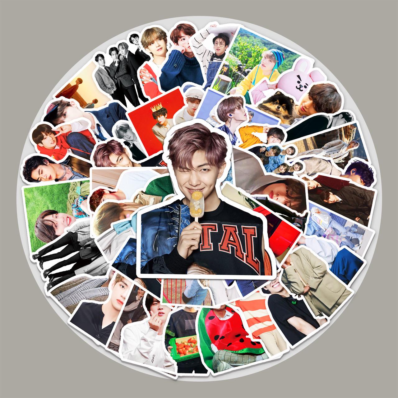 Стикеры виниловые БТС 50 шт. (10715)