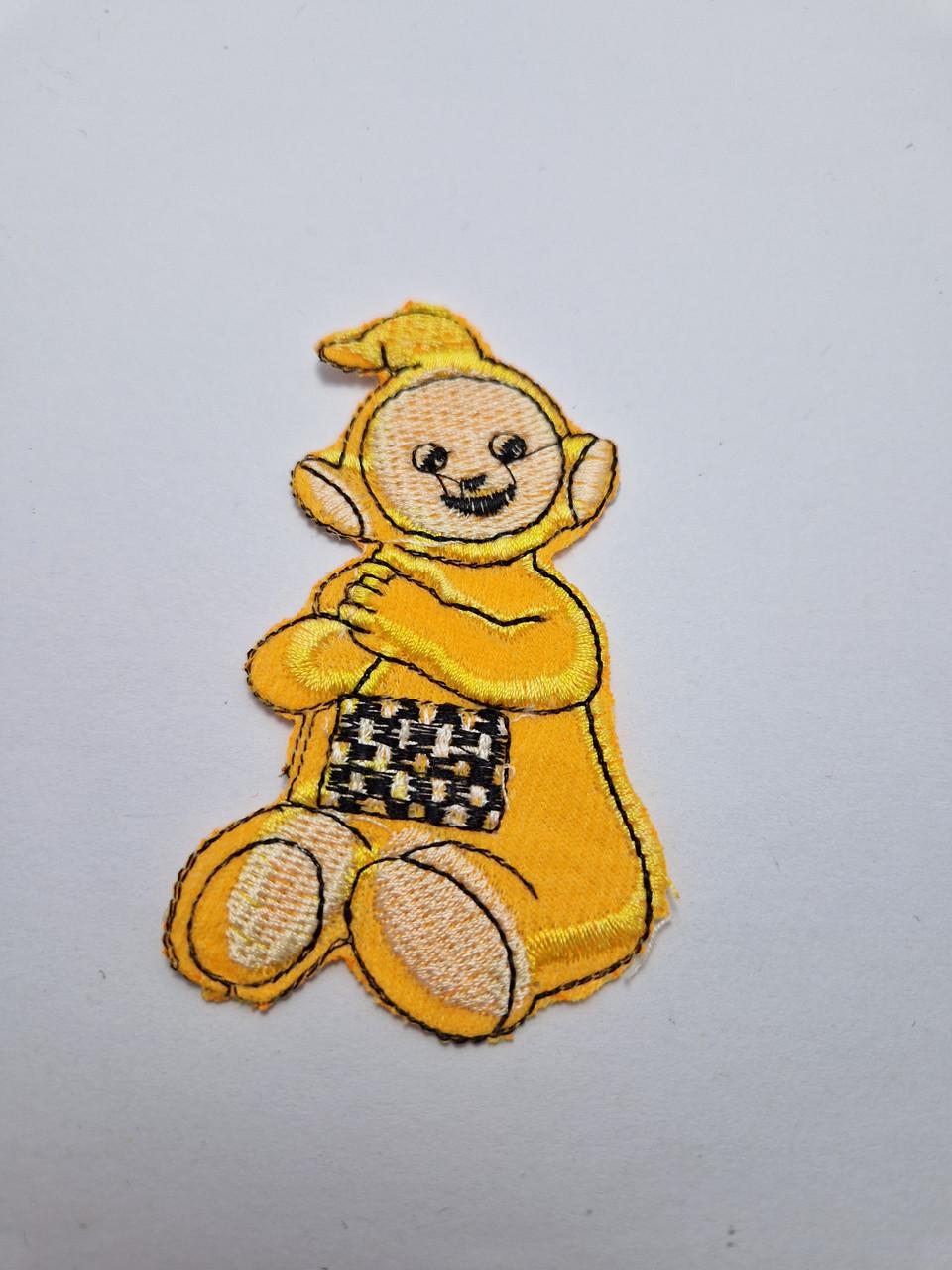 Нашивка термонаклейка мультфильм Телепузики Ля-ля текстильная вышитая 5,5x9 см (2002560615)