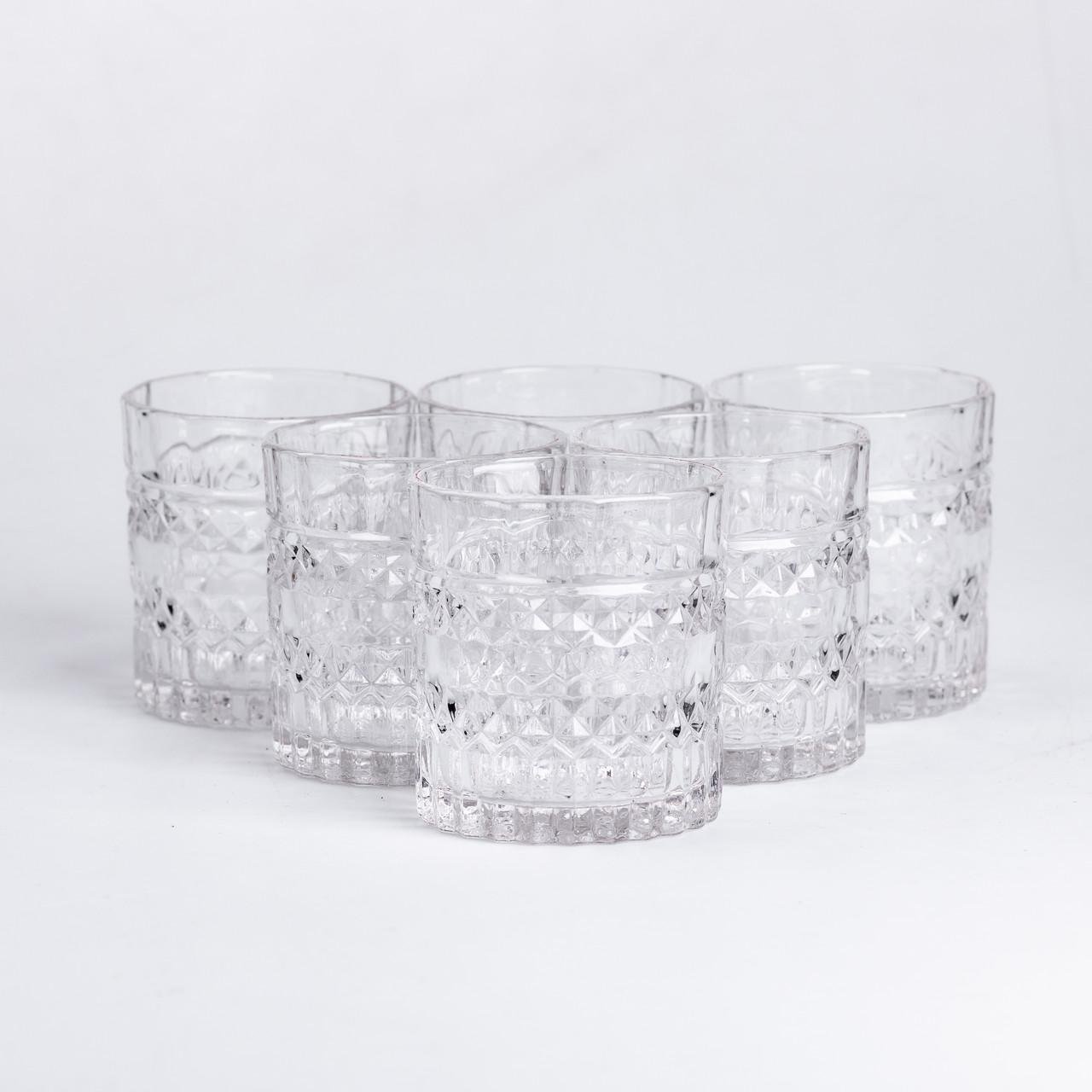 Склянки скляні для напоїв/лимонаду/коктейлів 220 мл 6 шт. (5980)