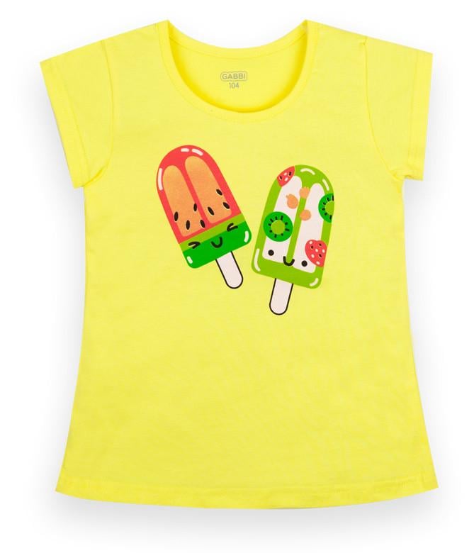 Футболка дитяча бавовняна для дівчинки Gabbi Біг дрім 104 см (12647)