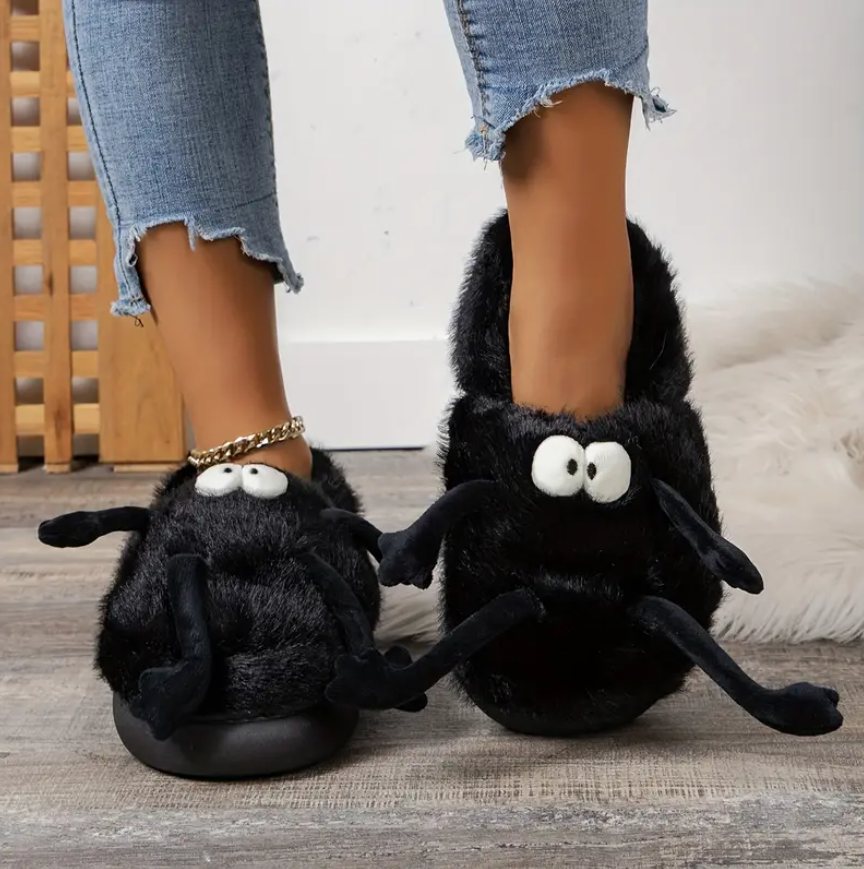 Тапочки игрушки плюшевые с лапками и ручками для дома р. 38-39 Черный - фото 3