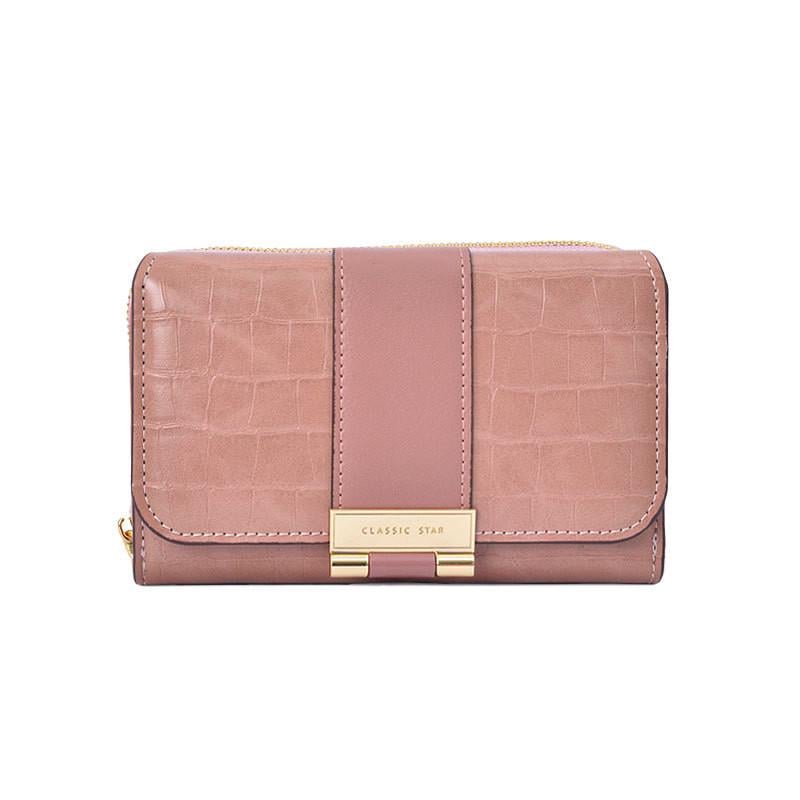 Кошелек женский Eastern Star C319-3A для купюр/карточек/с карманом для монет/на молнии с застежкой Pink (25714195)