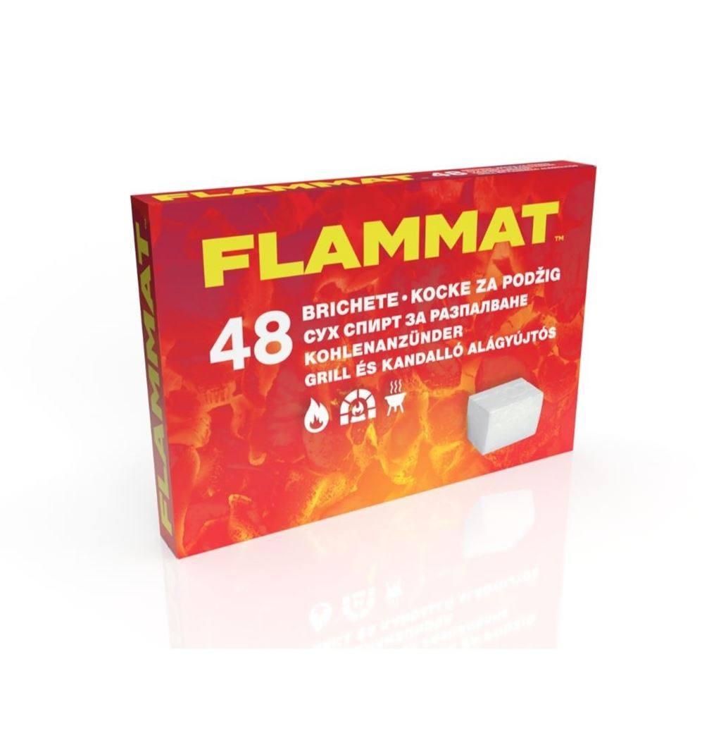 Топливо сухое для розжига мангала Flammat 160 г 48 брикетов Топливо сухое для розжига мангала Flammat 160 г 48 брикетов