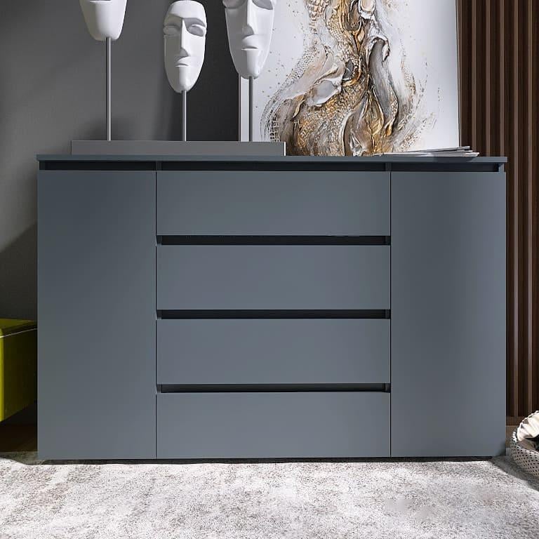 Комод Эверест Лайт КЛ-4 Графитовый (е-20612)