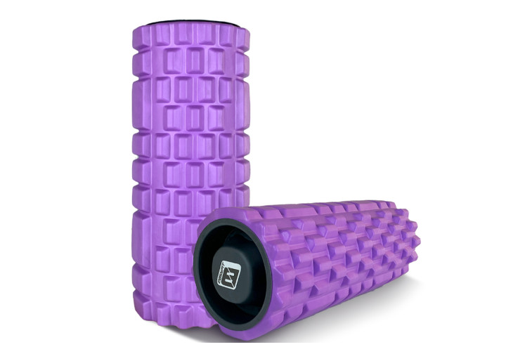 Ролик массажный EasyFit Grid Roller v.1.1 33 см Фолетовый (EF-2020a-V) - фото 3