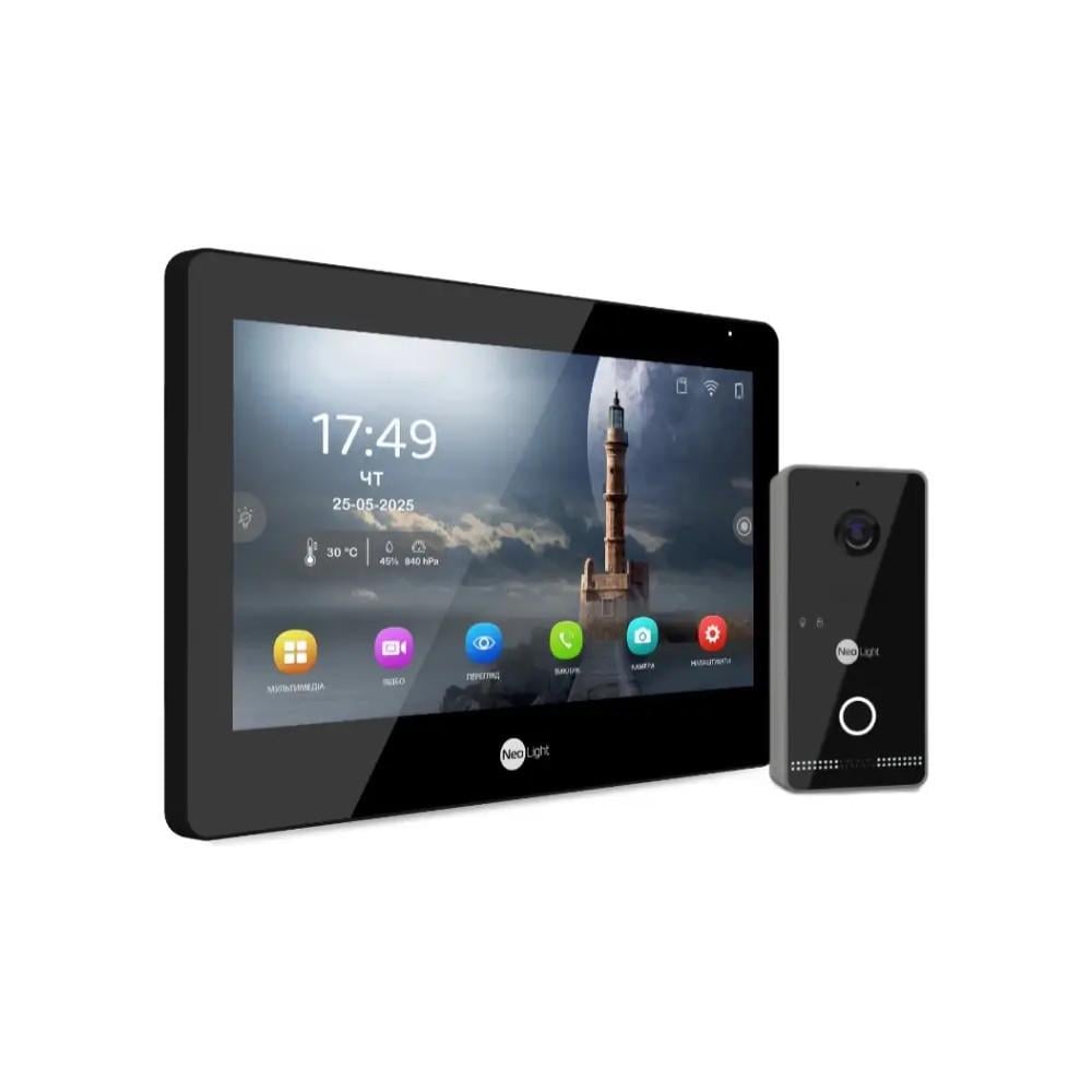 Комплект видеодомофона Neolight ALPHA Hybrid IPWO KIT B/Black