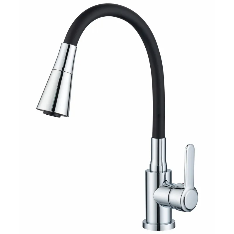 Смеситель для кухни Zerix Eza-011-T Chrome Refl.Black Хром/Черный (ZX6144)