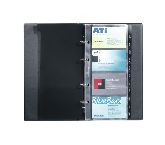 Папка визитница для слайдеров DURABLE Visifix 200 на 200 визитных карточек Темно-синий (1055684019)