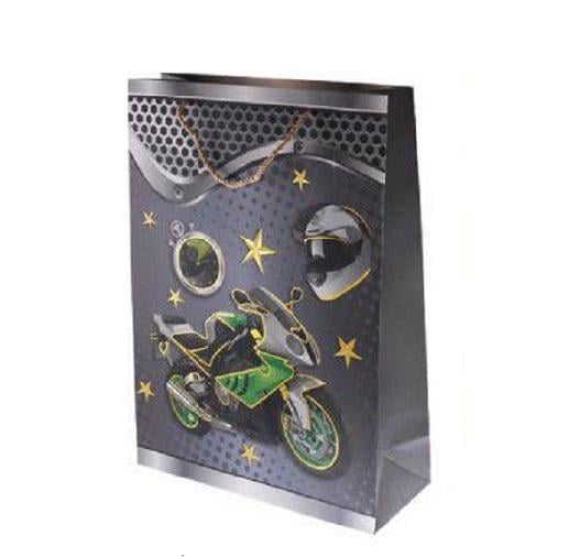 Подарунковий пакет Stenson R33204-L Motorbike 31х41,5х12 см