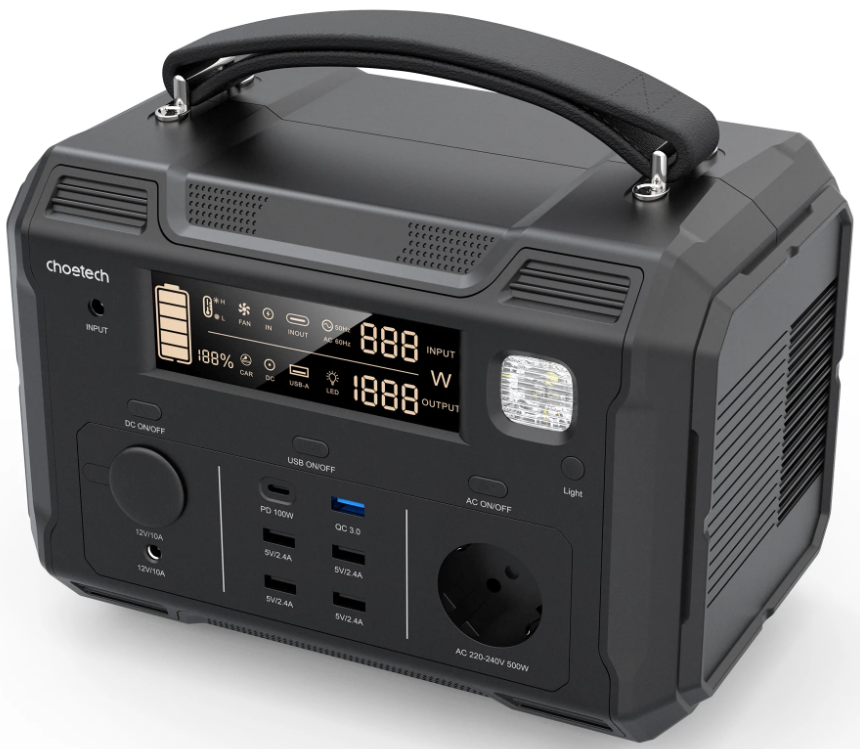 Зарядная станция Choetech BS004 500W - фото 3