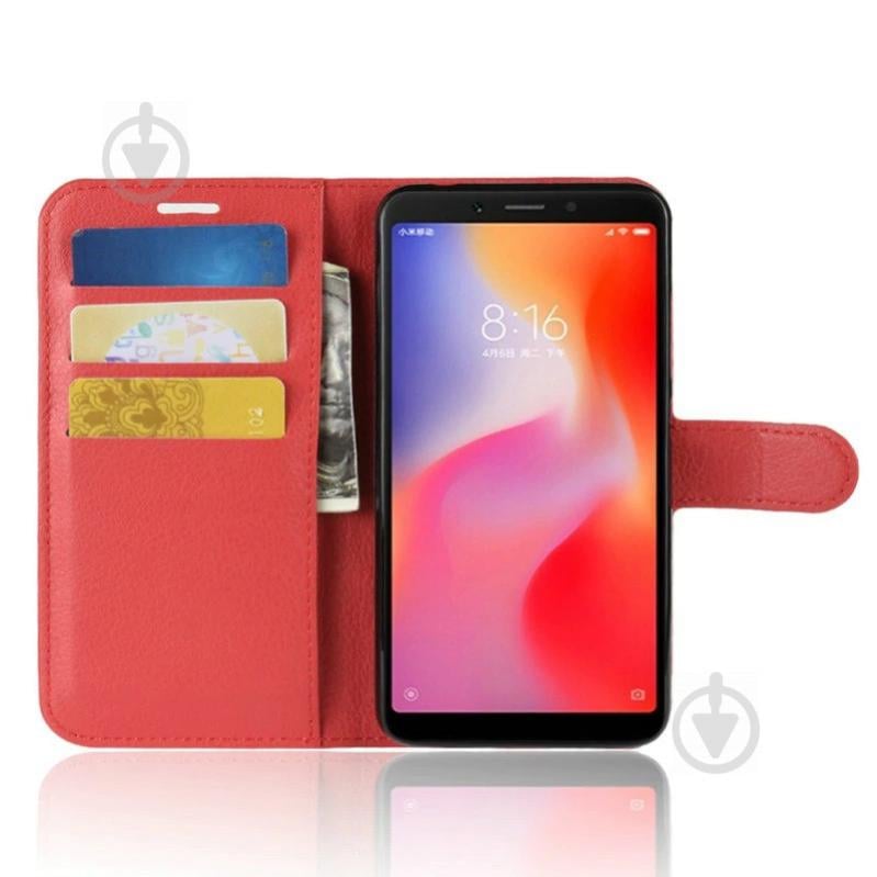 Чохол-книжка Litchie Wallet для Xiaomi Redmi 6 Червоний (arbc3647) - фото 3