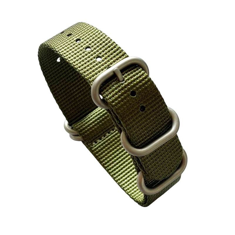 Ремінець Nato Green 18 мм (3717)