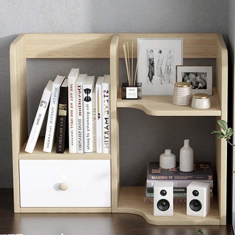 Полка-надстройка настольная из дерева Нектарис бланже-зефир (АКД-00790120)