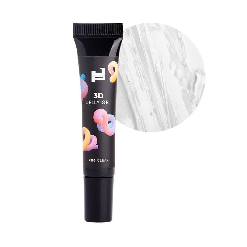 Гель для об'ємних дизайнів Jerden Proff 3D Jelly Gel 00 Clear 8 г