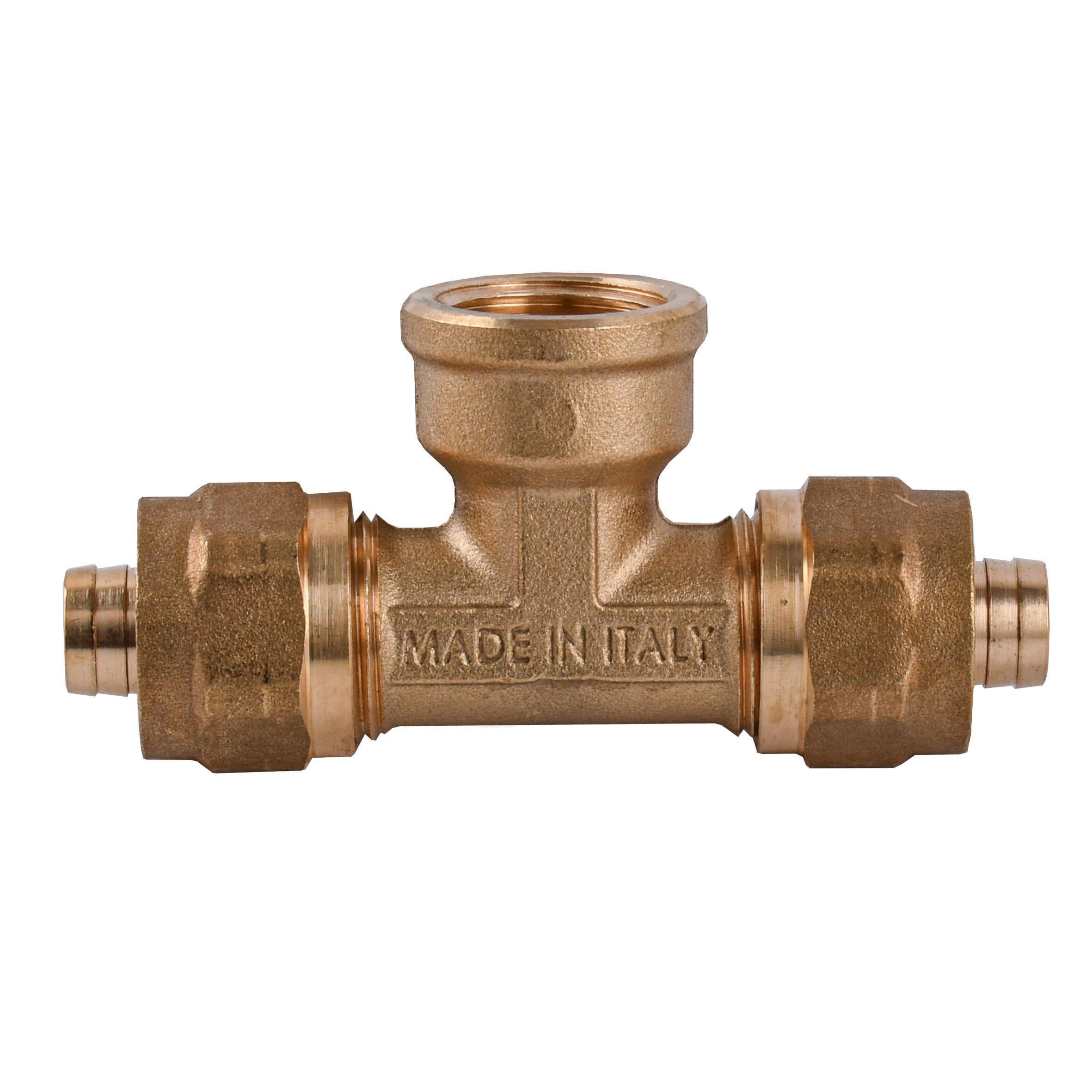 Тройник с внутренней резьбой APE ITALY 732 L 16x1/2" 16 мм (000000859)