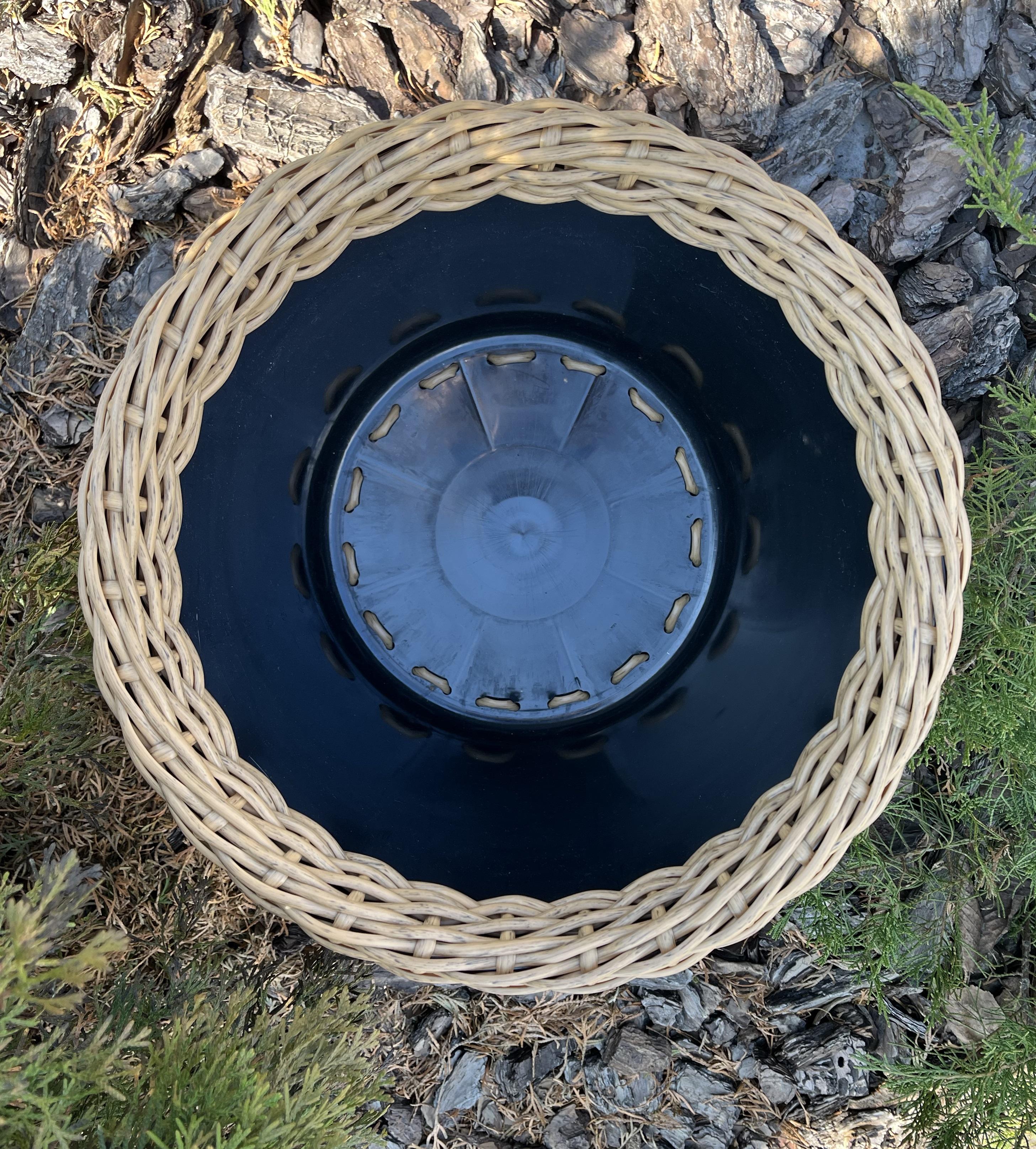 Кашпо для квітів зі штучного ротанга 20 л Дерево (27927847) - фото 3 Кашпо для квітів зі штучного ротанга 20 л Дерево (27927847) - фото 3