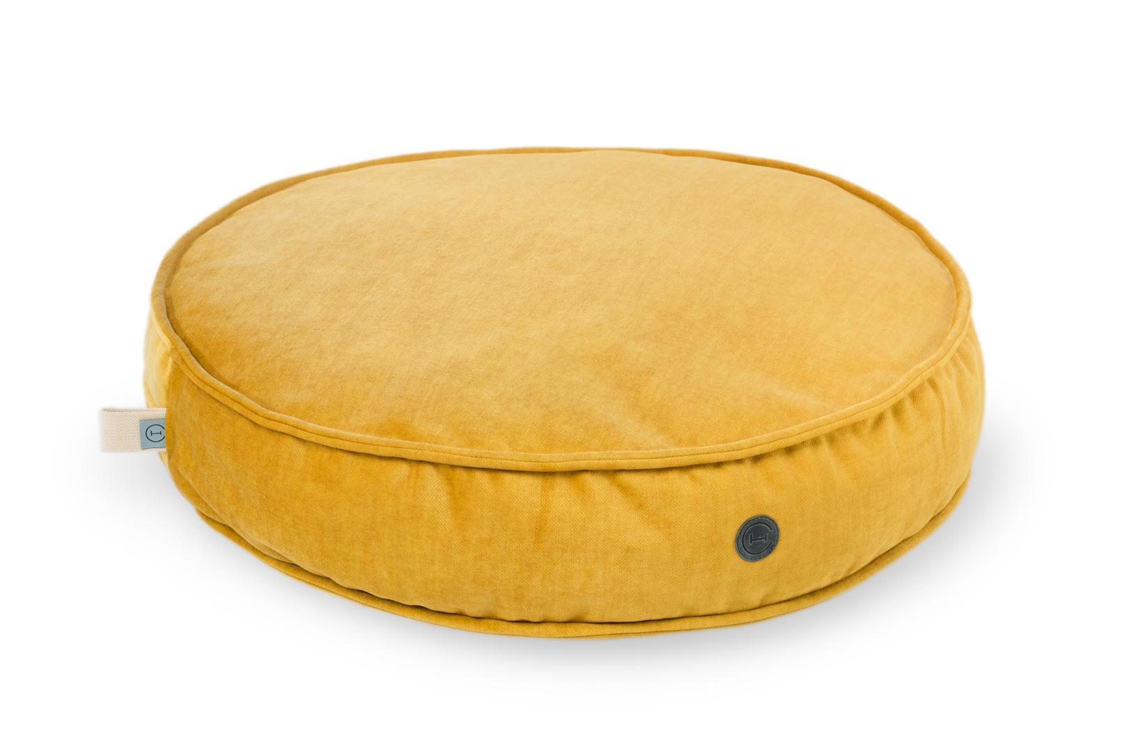 Подушка кругла для тварин Harley and Cho Island Memory Foam ⌀ 65 см Yellow (3103205) - фото 2