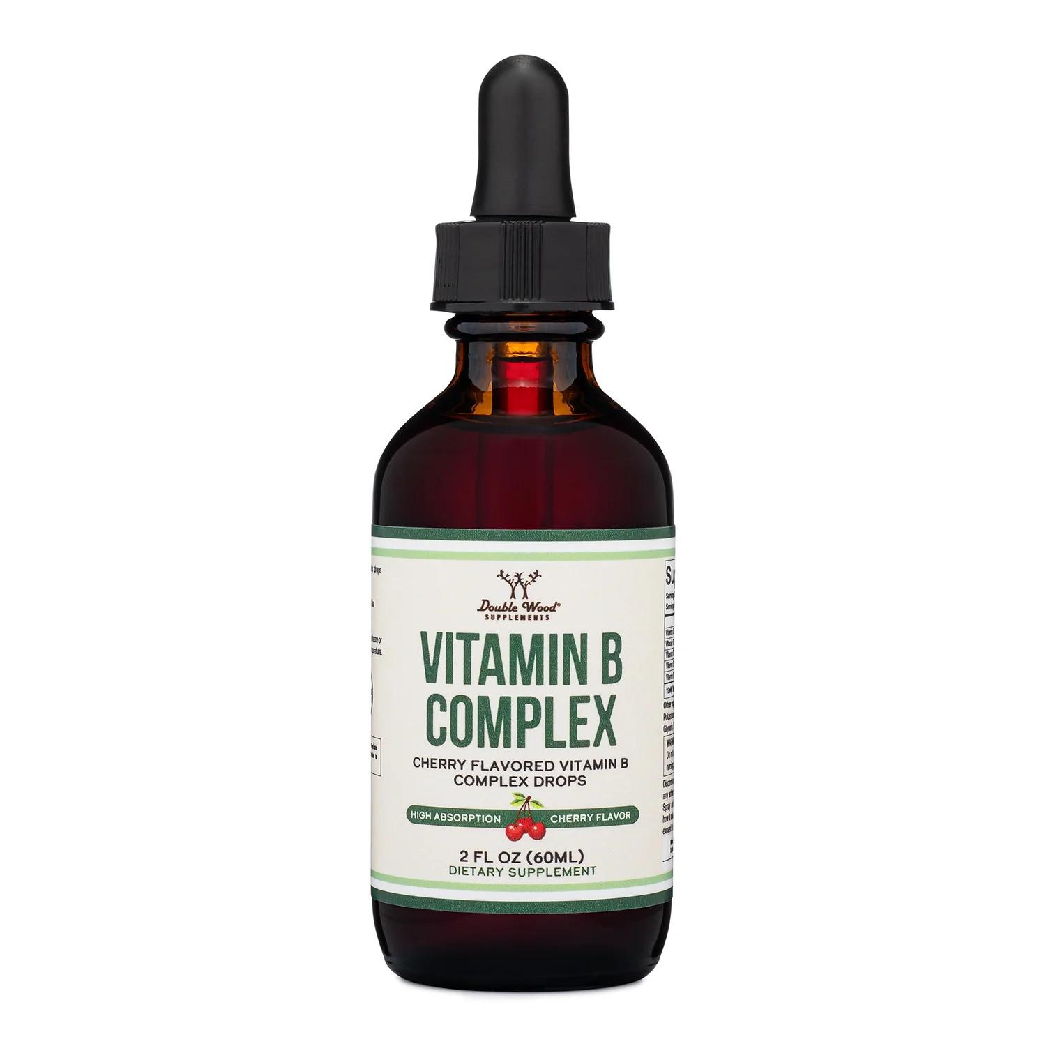 Комплекс витаминов группы B Double Wood Supplements Vitamin B Complex Drops 60 мл