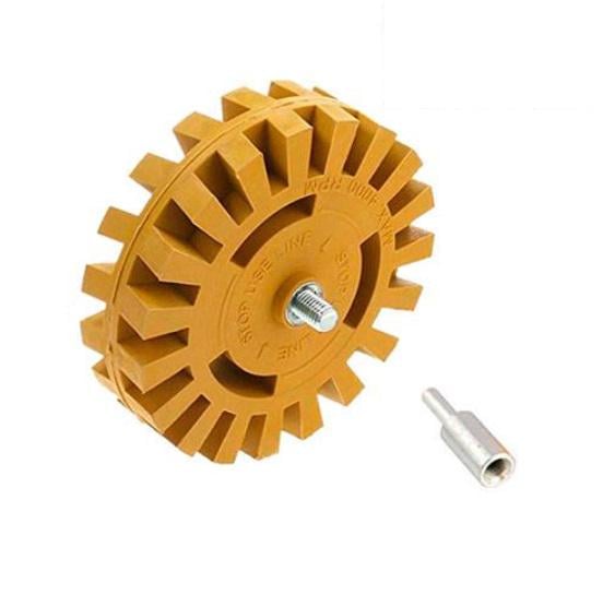 Насадка гумова на дриль для видалення наклейок скотча клею 100 мм 4000 об/хв (439252) Насадка гумова на дриль для видалення наклейок скотча клею 100 мм 4000 об/хв (439252)