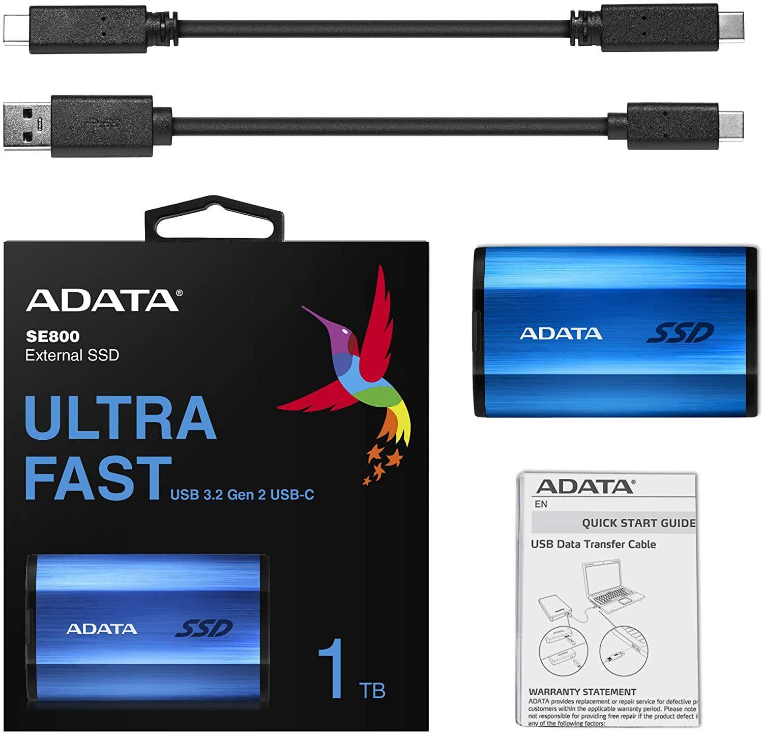 Накопитель ADATA SE800 SSD 1 TB Blue ASE800-1TU32G2-CBL (70307) - фото 5