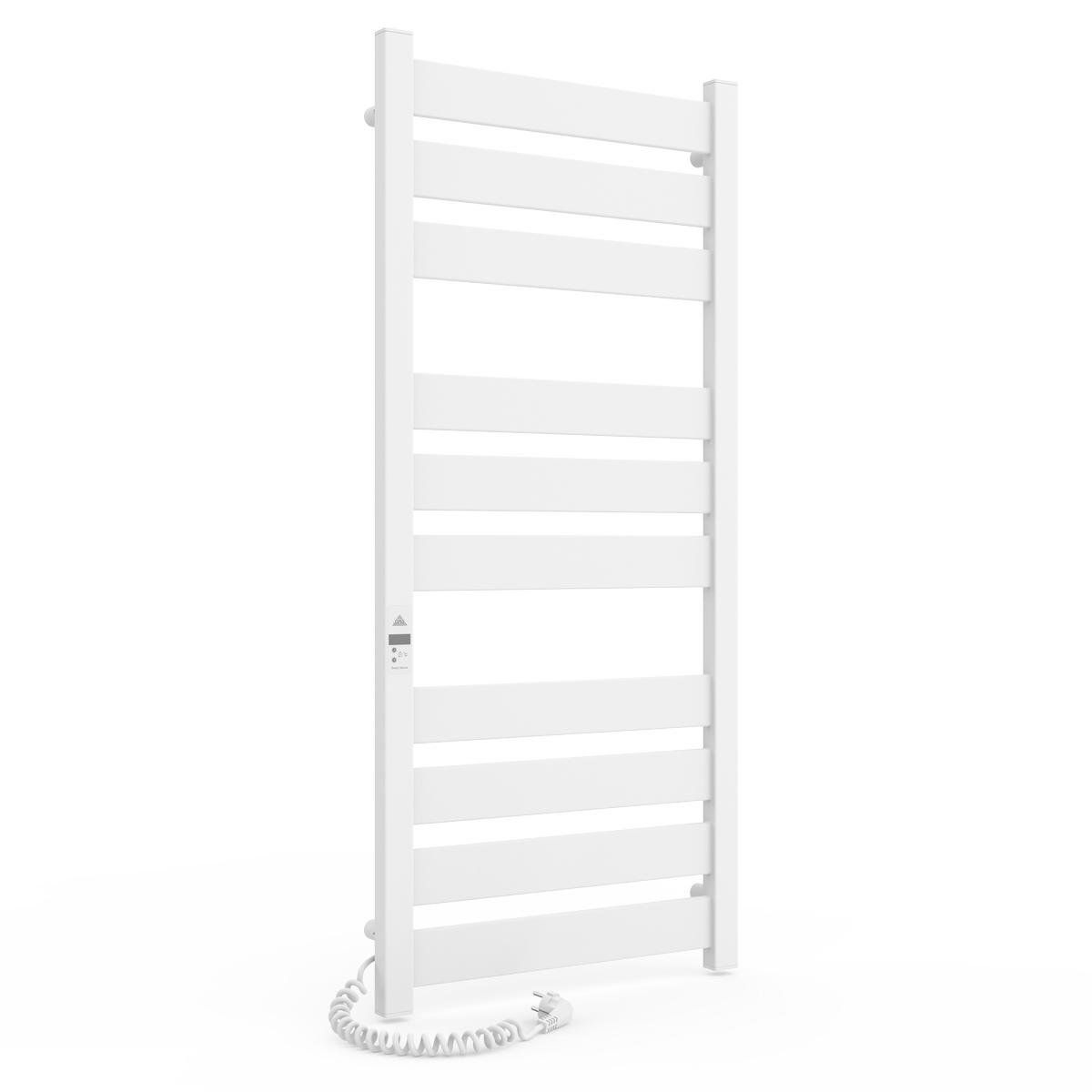 Полотенцесушитель электрический для ванной Laris Зебра Гефест Премиум ЧФ10 500х1200 мм Е из стали Белый (147-127-75201079)