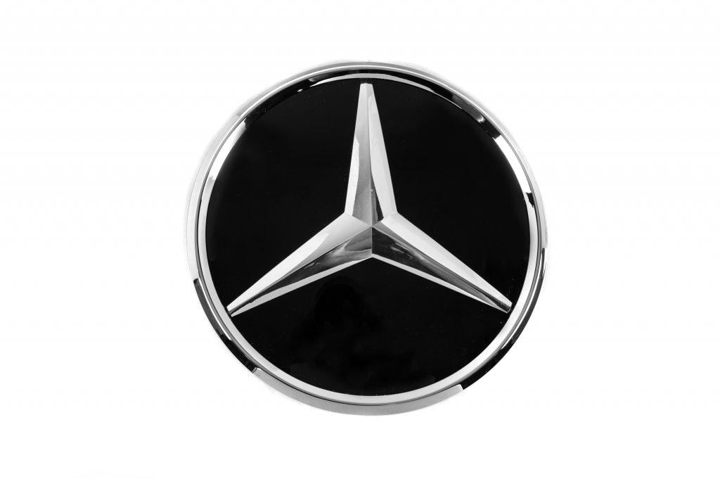 Передняя эмблема под стеклом хром окантовка a0008880111 Davs Auto для Mercedes GLC X253 abs-пластик