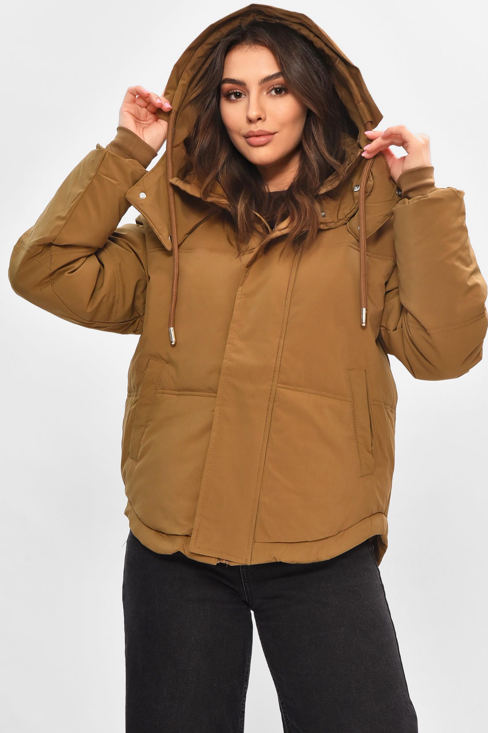 Куртка женская демисезонная XL Коричневый (207168) Куртка женская демисезонная XL Коричневый (207168)