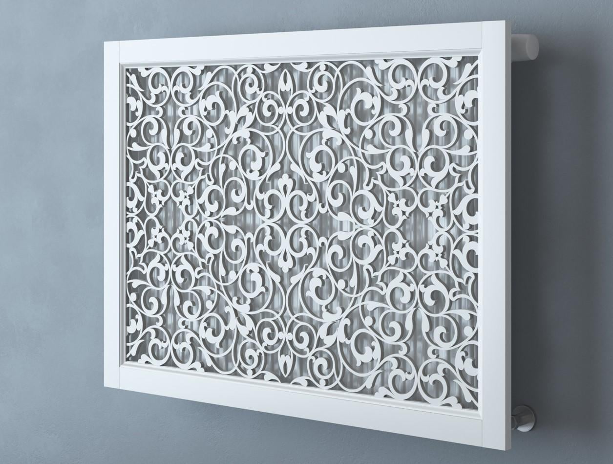 Экран-решетка декоративная на батарею отопления R22-F120 Белый (25086452)