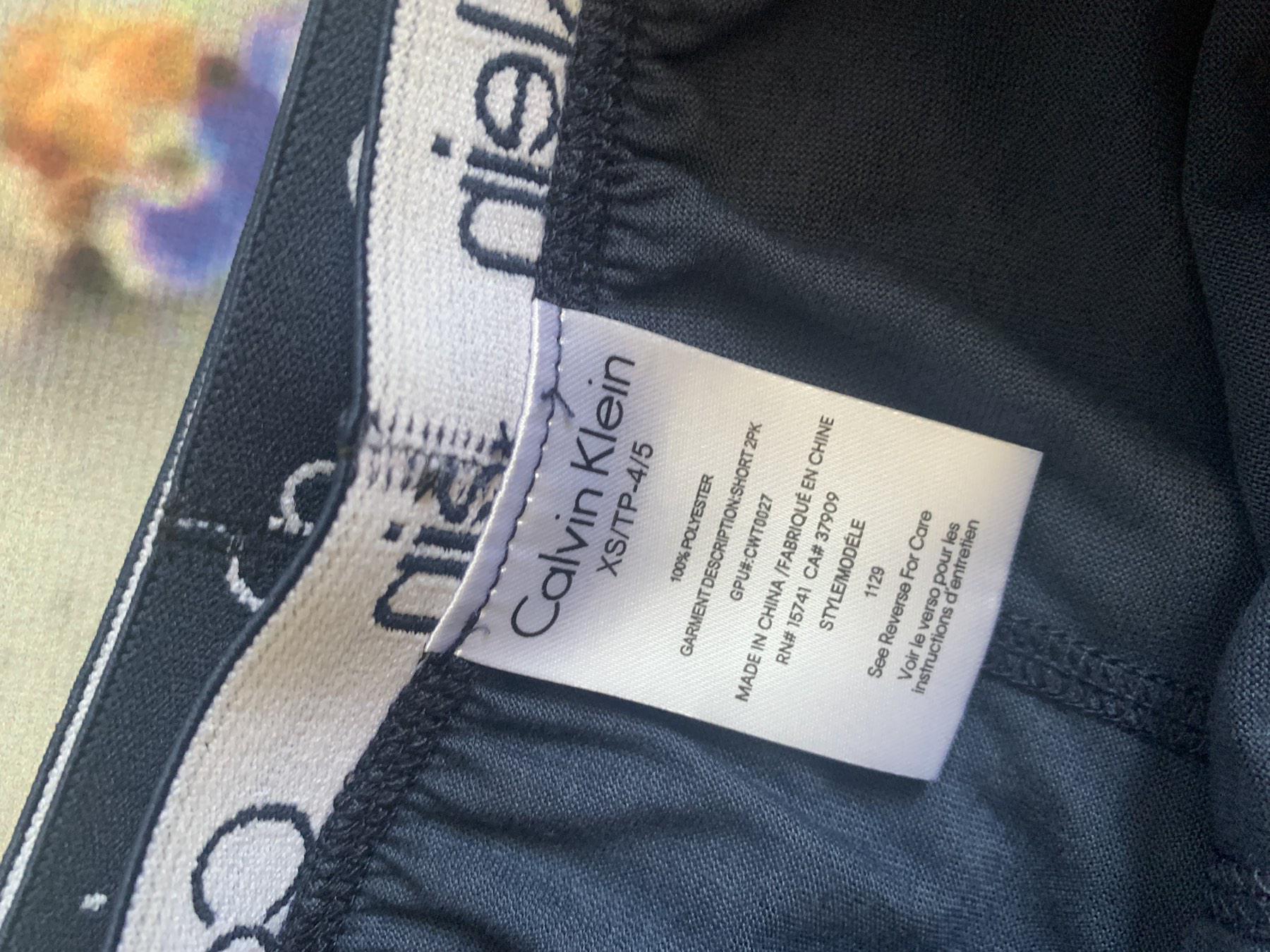 Шорти Calvin Klein 4/5 років 104-110 см 2 шт. Синій (0012593) - фото 4